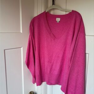 A New Day Women's V-Neck Sweater - Pink